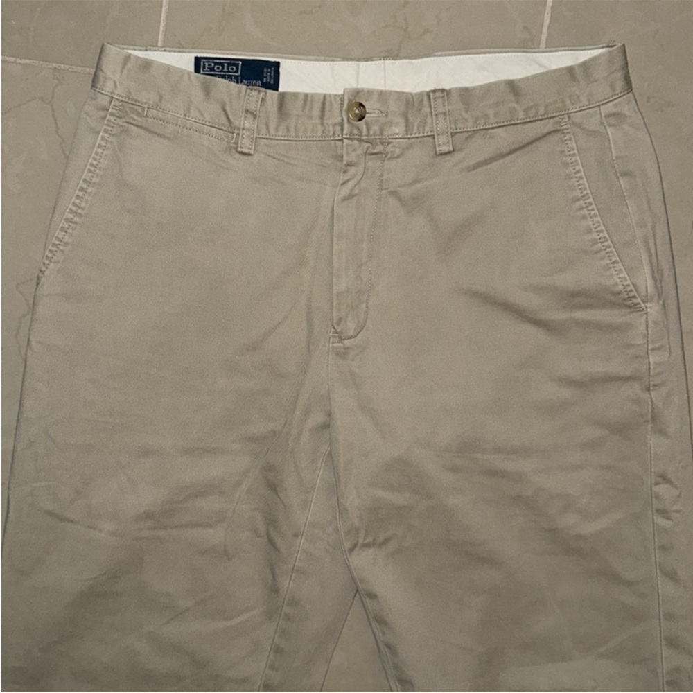 Ralph Lauren Tan Chinos Classic Cotton Twill